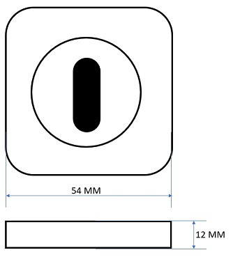 Накладка под ключ буратино RENZ INOB 02 SL серебро античное