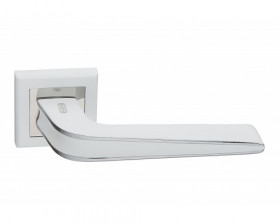 Ручка дверная PALIDORE A-251 WPC Белый/хром