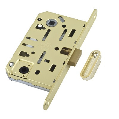 Замок межкомнатный WC AGB MEDIANA POLARIS B06102.50.03.640 с ответной планки Латунь