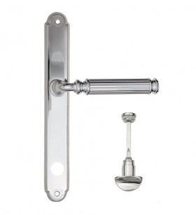 Дверная ручка на планке Fratelli Cattini ENCIA WC-2 PL01-CR полированный хром