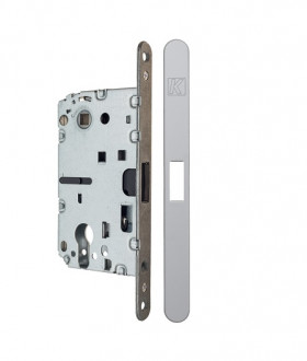 Замок межкомнатный магнитный KOBLENZ SPINOFF Y85 с доводчиком KM.002.CM.A.4.COV.CS матовый хром