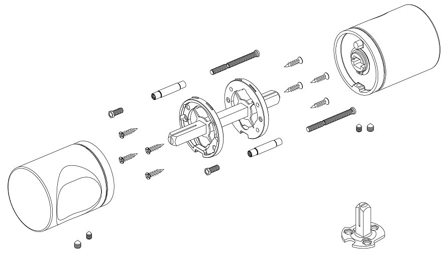 Ручка дверная ARMADILLO R.ART52.BALANCE BL-26 черный