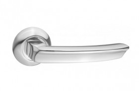 Ручка дверная RENZ INDH 85-08 CP Лучиана хром блестящий