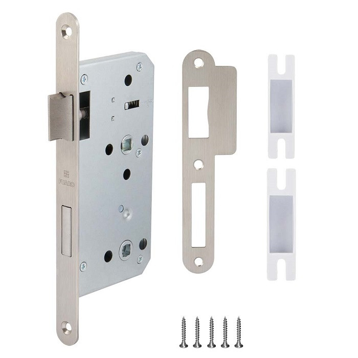 Замок врезной FUARO DD.INOX/WC-55.78 нержавейка