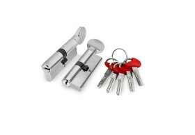 Цилиндровый механизм с вертушкой FUARO  D-PRO502/80 mm (30+10+40) CP хром 5 ключей