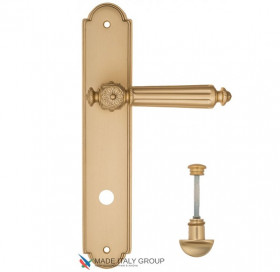 Дверная ручка на планке Fratelli Cattini TORCELLO WC-2 PL257-BS матовая латунь