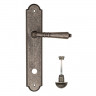 Дверная ручка на планке Fratelli Cattini TOSCANA WC-2 PL257-IA античное серебро