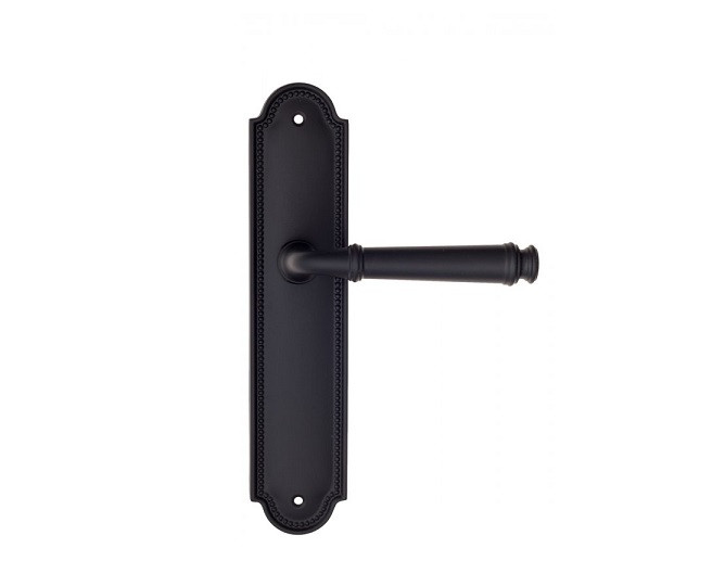 Дверная ручка на планке Fratelli Cattini FARFALLA PL248-NM матовый черный