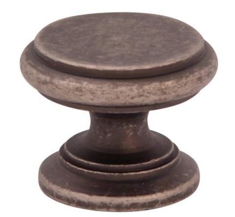 Мебельная ручка MELODIA 804 DAS FLAT CAP Античное серебро