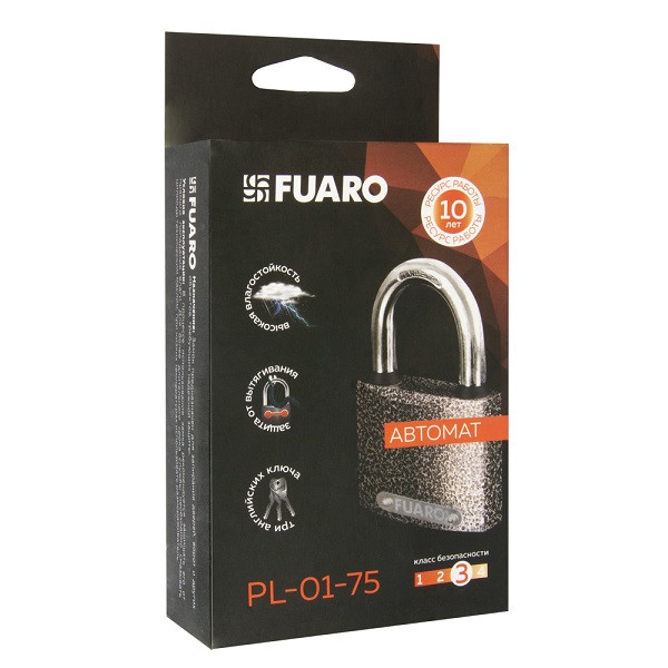 Замок навесной FUARO PL-01-75