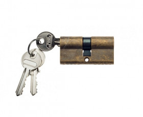 Цилиндровый механизм ключ-ключ Venezia 25/10/35 античная бронза