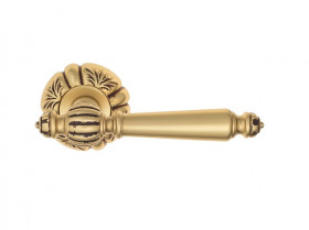 Ручка дверная Venezia PELLESTRINA D5 французское золото + коричневый