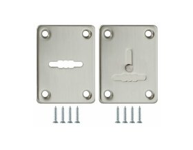 Накладка декоративная на сувальдный замок FUARO ESC081/082-SN-3 МАТОВЫЙ НИКЕЛЬ