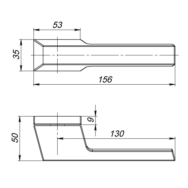Ручка дверная ARMADILLO BRICK UCS SN-3 Матовый никель