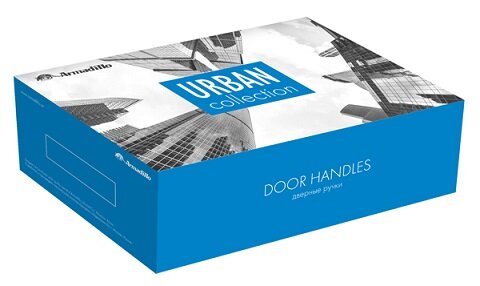 Ручка дверная ARMADILLO BRICK UCS SN-3 Матовый никель