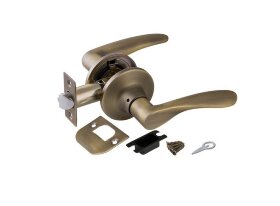 Ручка защелка PUNTO 6020 MAB-P без фиксатора Матовая бронза