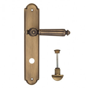 Дверная ручка на планке Fratelli Cattini TORCELLO WC-2 PL257-BY матовая бронза