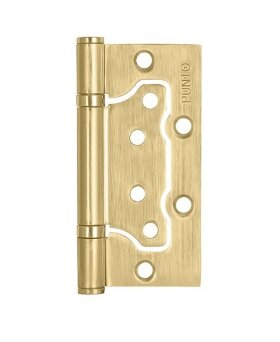 Петля накладная без врезки PUNTO 200-2B 100x2,5 SB матовое золото