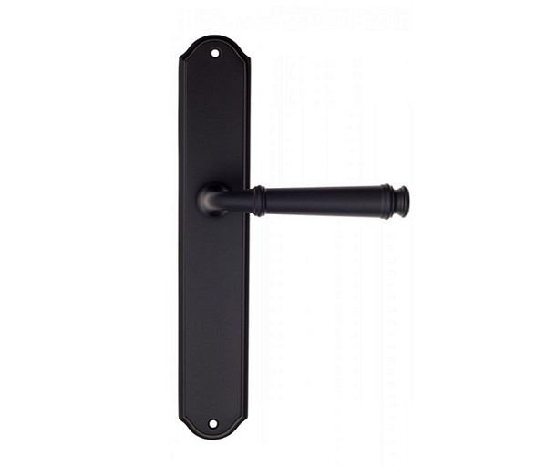 Дверная ручка на планке Fratelli Cattini FARFALLA PL02-NM матовый черный