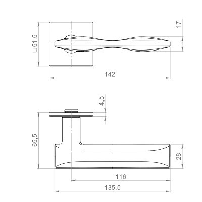 Ручка дверная ARMADILLO K.YM.BANOFFE MWSC-33 итальянский тисненый