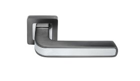 Ручка дверная MORELLI DIY MH-46 GR/CP-S55 графит/Полированный хром