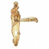 Ручка на планке ARCHIE GENESIS RIZO S. GOLD CL матовое золото под ключевой цилиндр