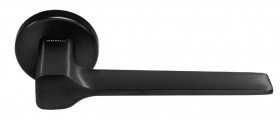 Ручка дверная MORELLI LUXURY GRAND CARAT R5 NERO-ST черный soft-touch
