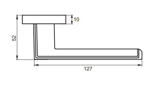 Ручка дверная RENZ INDH 96-02 SW/CP Арона супер белый/хром блестящий