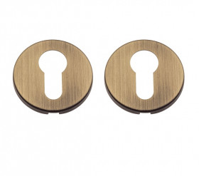 Накладка дверная под цилиндр Venezia CYL-1 FSR матовая бронза (2 шт.)