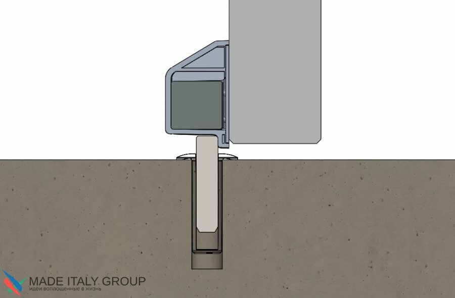 Упор магнитный противопожарный автоматический накладной FANTOM FIRE HGT003 полированный хром