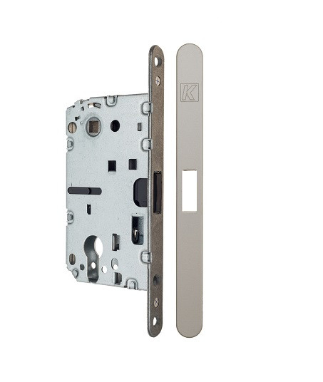 Замок межкомнатный магнитный KOBLENZ SPINOFF Y85 с доводчиком KM.002.CM.A.4.COV.NS матовый никель