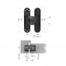 Петля скрытой установки ARMADILLO U3D3300.TG BL черный