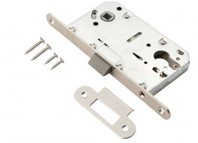 Защелка под цилиндр бесшумная PALIDORE 2045 SN никель