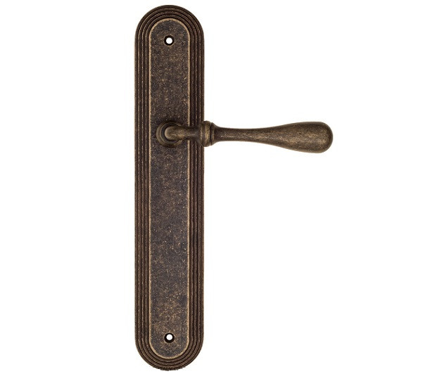 Дверная ручка на планке Fratelli Cattini RETRO PL288-BA античная бронза