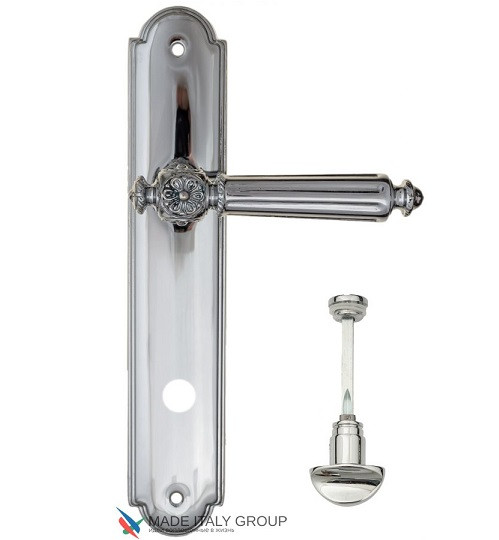 Дверная ручка на планке Fratelli Cattini TORCELLO WC-2 PL257-CR полированный хром