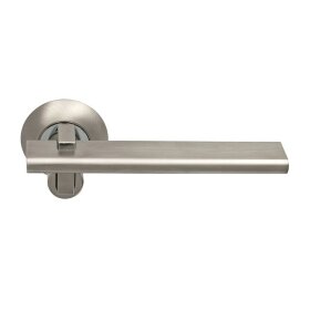 Ручка дверная ARCHIE SILLUR Crespo 133 S.CHR0ME/P.CHR0ME хром матовый/хром