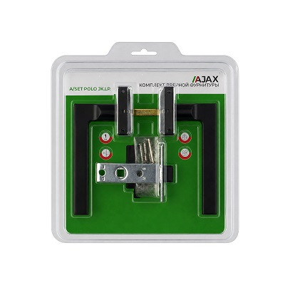 Комплект ручек AJAX с защелкой A/SET POLO JK.LP45 BL-24 черный