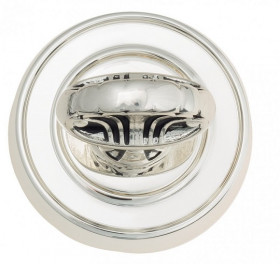 Завертка сантехническая Venezia WC-4 D6 натуральное серебро + черный