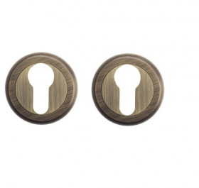 Накладка дверная под цилиндр Venezia CYL-1 D1 матовая бронза