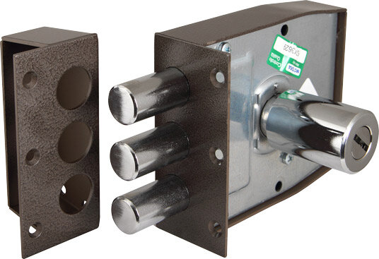 Замок врезной двухсистемный MOTTURA 54.Y787-D MyKey правый накладки 95.323-95.324 CR. ключ 60 мм