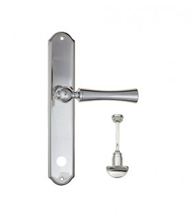 Дверная ручка на планке Fratelli Cattini FOGGIA WC-2 PL02-CR полированный хром