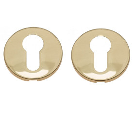 Накладка дверная под цилиндр Venezia CYL-1 FSR полированная латунь (2 шт.)