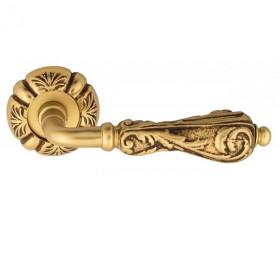 Ручка дверная Venezia MONTE CRISTO D5 французское золото + коричневый