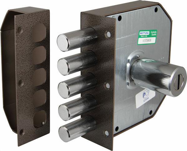 Замок врезной двухсистемный MOTTURA 54.J936M-D MyKey правый перекодировка с торца кл. 40 мм без накладок