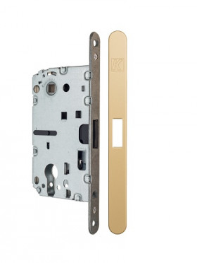 Замок межкомнатный магнитный KOBLENZ SPINOFF Y85 с доводчиком KM.002.CM.A.4.COV.OS матовое золото