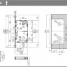 Замок межкомнатный магнитный KOBLENZ SPINOFF Y85 с доводчиком KM.002.CM.A.4.COV.OS матовое золото