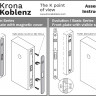 Замок межкомнатный магнитный KOBLENZ SPINOFF Y85 с доводчиком KM.002.CM.A.4.COV.OS матовое золото