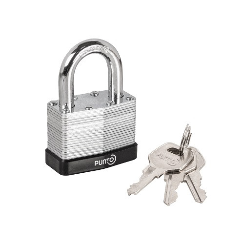 Замок навесной PUNTO PK-6550 3 key англ.
