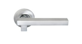 Ручка дверная MORELLI MH-18 SC/CP POMPIDU Матовый хром/Полированный хром