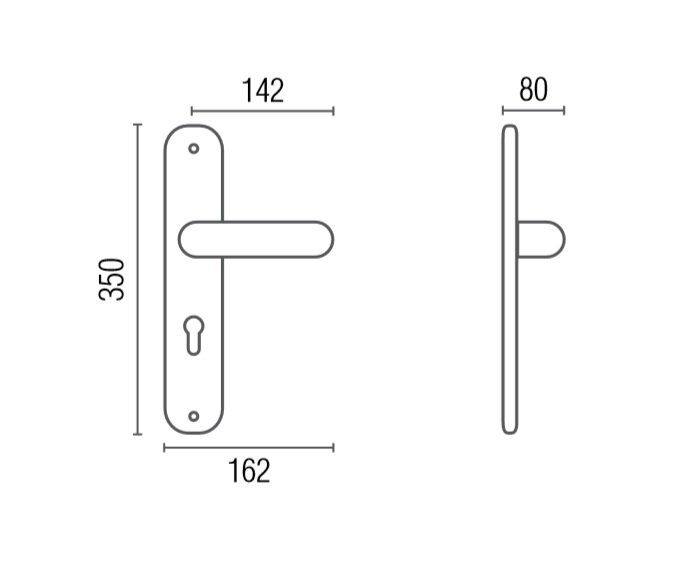 Ручка на планке CLASS 1160/1010 Gemma Pass Матовая бронза проходная